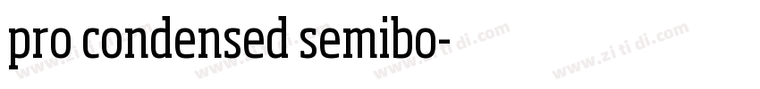 pro condensed semibo字体转换